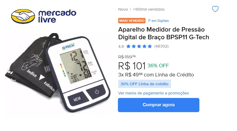 Anuncio Mercado Livre